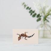 グラフィックGECKO – 爬虫類 – トカゲ – 動物 名刺 (スタンド正面)