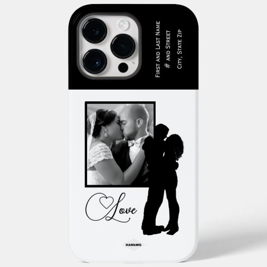 グラフィックHAMbWGとラブフォト携帯電話ケース Case-Mate iPhoneケース (裏面)