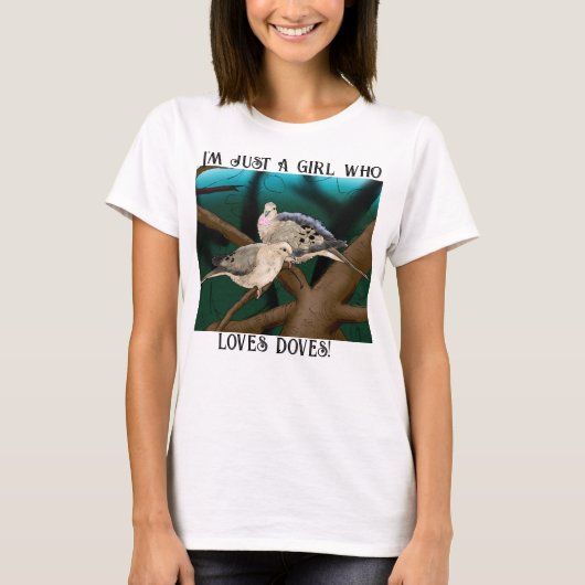 グラフィックTシャツが大好きな少女 Tシャツ (正面)