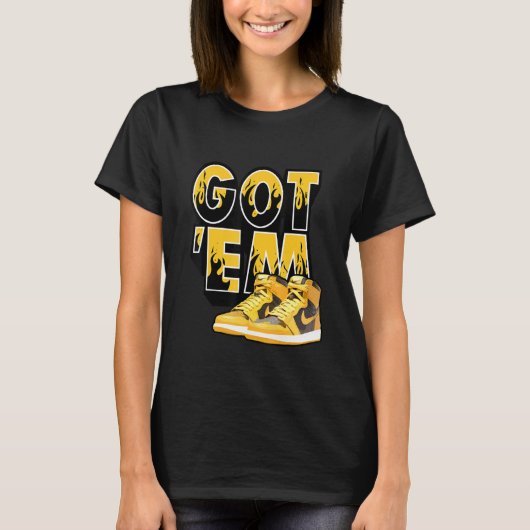 グラフィックTシャツ 靴 Got Em スニーカー マッチ 1 ハイ OG Tシャツ (正面)