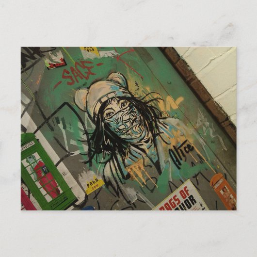 グラフィッティとウォールアート、シティセンターマンチェスター ポストカード (正面)