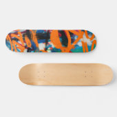 グラフィッティと通りアート スケートボード (横)