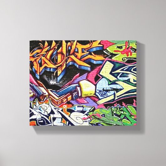 グラフィッティウォールプリント キャンバスプリント (正面)