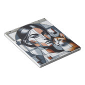 グラフィッティキャットレディ ノートパッド (アングル)