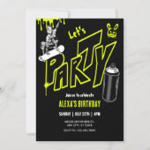 グラフィッティスケートボード通りアート 招待状 (正面)