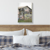 グラフィッティバーンインアイオワ キャンバスプリント (インサイチュ (寝室))