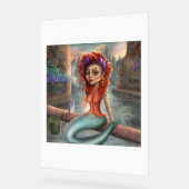 グラフィッティ・マーメイド アクリルサイン (傾斜)