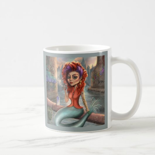 グラフィッティ・マーメイド コーヒーマグカップ (右)