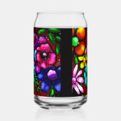 グラフィティお洒落スタイルフローラフラワーラディバグ ガラス缶 (左)