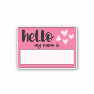 グラフィティこんにちは私の名前 シール