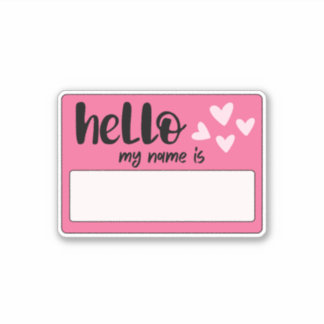 グラフィティこんにちは私の名前 シール