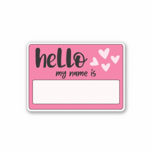 グラフィティこんにちは私の名前 シール (正面)