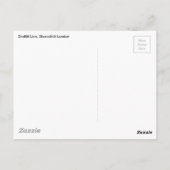 グラフィティのライオン、ロンドン・ショアディッチ ポストカード (裏面)