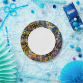 グラフィティの背景 ペーパープレート (パーティー)