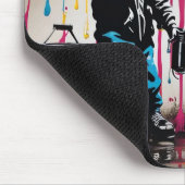 グラフィティはっきりしたキッドデザイン マウスパッド (コーナー)