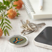 グラフィティはっきりしたモノグラム「Y」カスタマイズ可能 キーホルダー (側面)