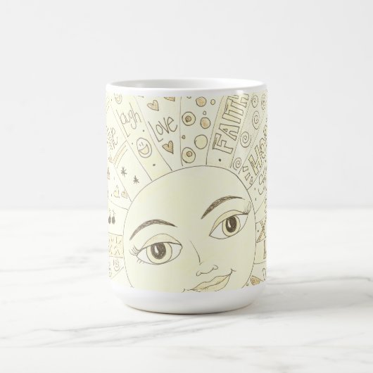 グラフィティやる気を起こさせるサン – NEW コーヒーマグカップ (中央)