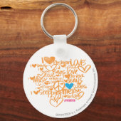 グラフィティアクア/オレンジ キーホルダー (正面)