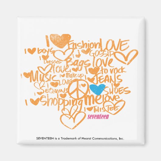 グラフィティアクア/オレンジ マグネット (正面)