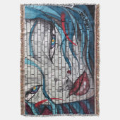 グラフィティアジアの少女 スローブランケット (正面縦)