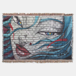 グラフィティアジアの少女 スローブランケット