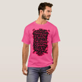 グラフィティアルファベットヒップホップ通りアートアーバンレテリ Tシャツ (正面フル)