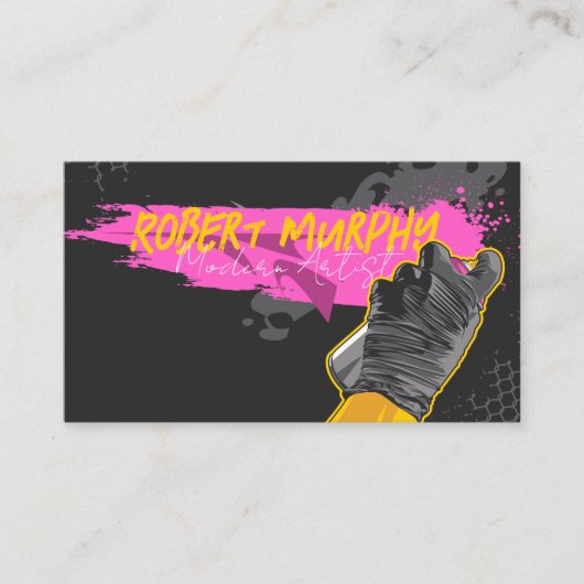 グラフィティアーティストスプ絵を描レイズ 名刺 (正面)