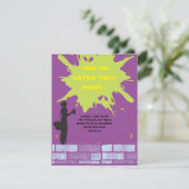 グラフィティアーティストバーバルミツワー招待状パーティーカード 招待状 (スタンド正面)