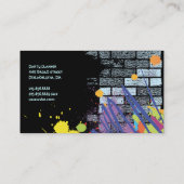 グラフィティアーティストパーティーイベントプランナーデザイナーカード 名刺 (裏面)