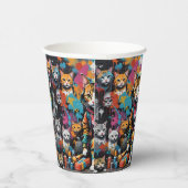 グラフィティアーティストレジェンドキャット誕生日 紙コップ (右)