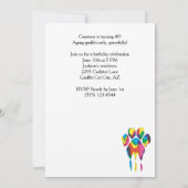 グラフィティアーティスト通りキャット40歳の誕生日 招待状 (裏面)