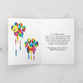 グラフィティアーティスト・レジェンドキャット12歳の誕生日 カード (内部)