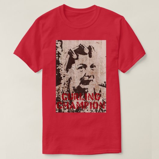 グラフィティアートカーリングチャンピオン Tシャツ (デザイン正面)