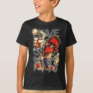 グラフィティアートスプレーグラフィティ絵を描アーティストUrが大好き Tシャツ
