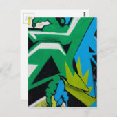 グラフィティアートデザイン ポストカード (正面/裏面)