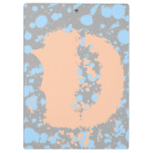 グラフィティアートブラック&ブルー90s（ばちゃばちゃ）跳ねる絵を描 クリップボード (裏面)