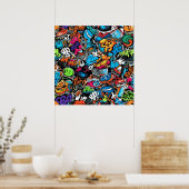 グラフィティアートポスター ポスター (キッチン)