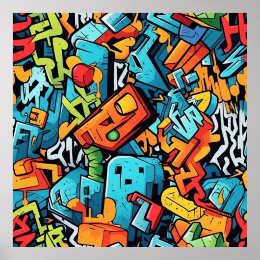 グラフィティアートポスター ポスター (正面)