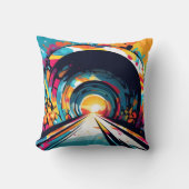 グラフィティアート付きトンネル クッション (正面)