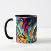 グラフィティアート付きトンネル マグカップ (左)