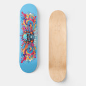 グラフィティアート保スカル6 – オンロリン スケートボード (正面)