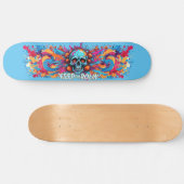 グラフィティアート保スカル6 – オンロリン スケートボード (横)