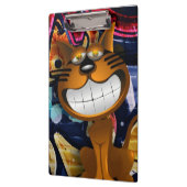 グラフィティアート笑顔の猫 クリップボード (左)