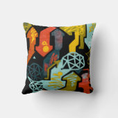 グラフィティアート装飾用クッション クッション (裏面)