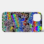 グラフィティアート「アーティスト」用語ケース Case-Mate iPhoneケース (裏面 (横))