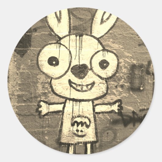 グラフィティアート ハッピー モンスター ステッカー (正面)