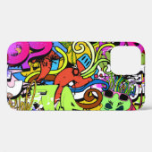 グラフィティアート:ヒップホップスタイル背景 Case-Mate iPhoneケース (裏面 (横))