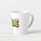 グラフィティアーバンラブ開花 カフェラテマグ (右アングル)