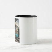 グラフィティアーバン通りアートで廃車 マグカップ (中央)