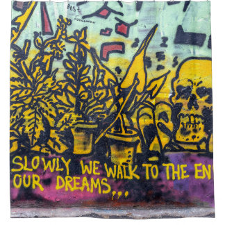 グラフィティアーバン通りアート抽象芸術 シャワーカーテン